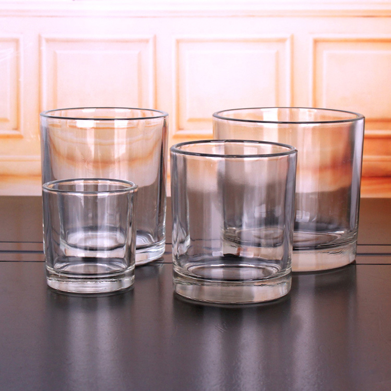 Candle wholesaler glass votive candle holders Canada with different sizes for home decor